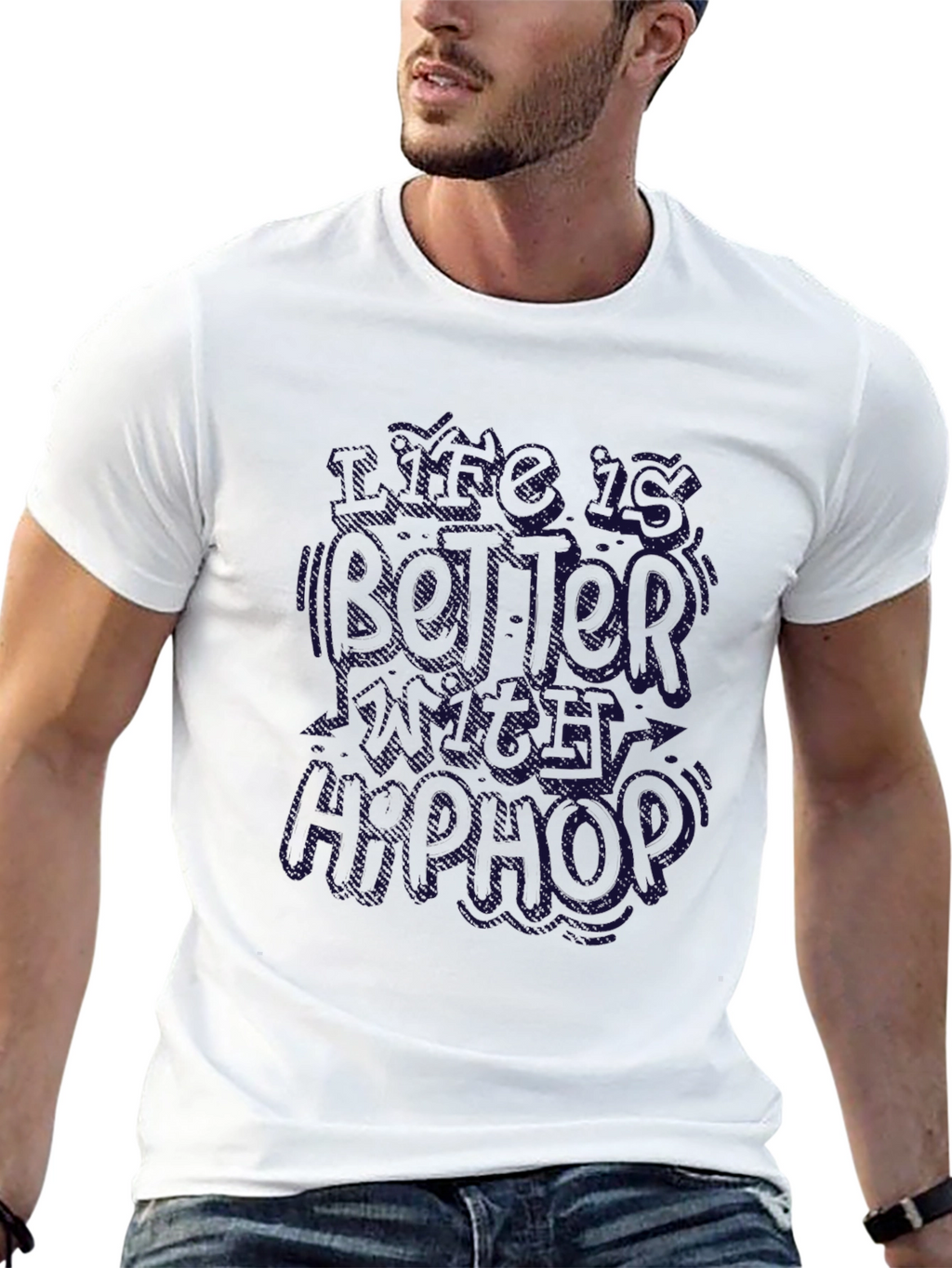 Cool Hip Hop Black T-Shirt