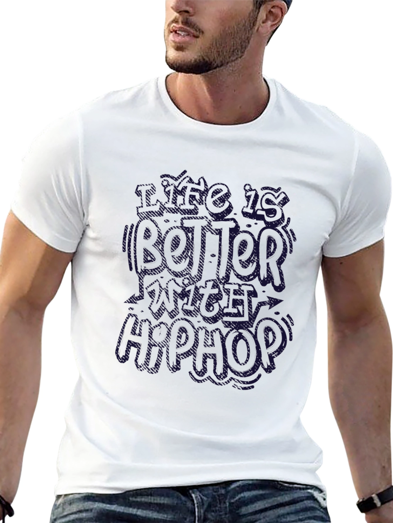 Cool Hip Hop Black T-Shirt