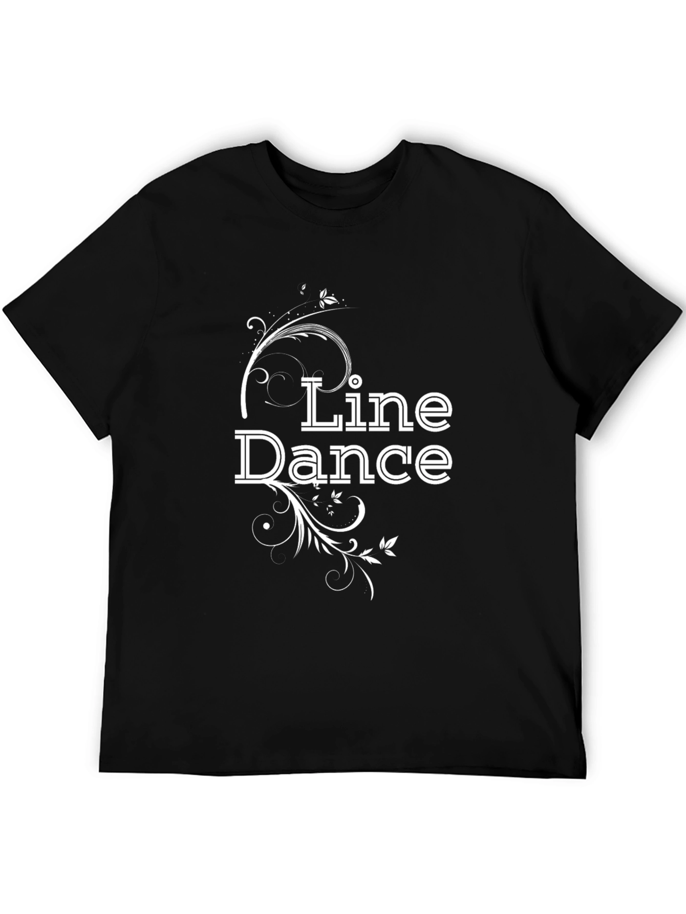 Line Dance Black Graphic Tee