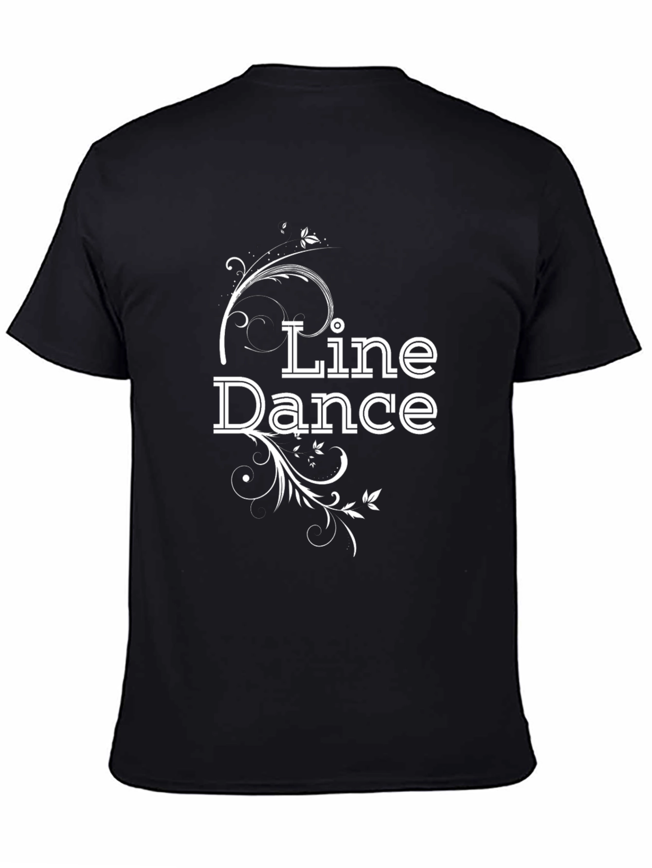 Line Dance Black Graphic Tee