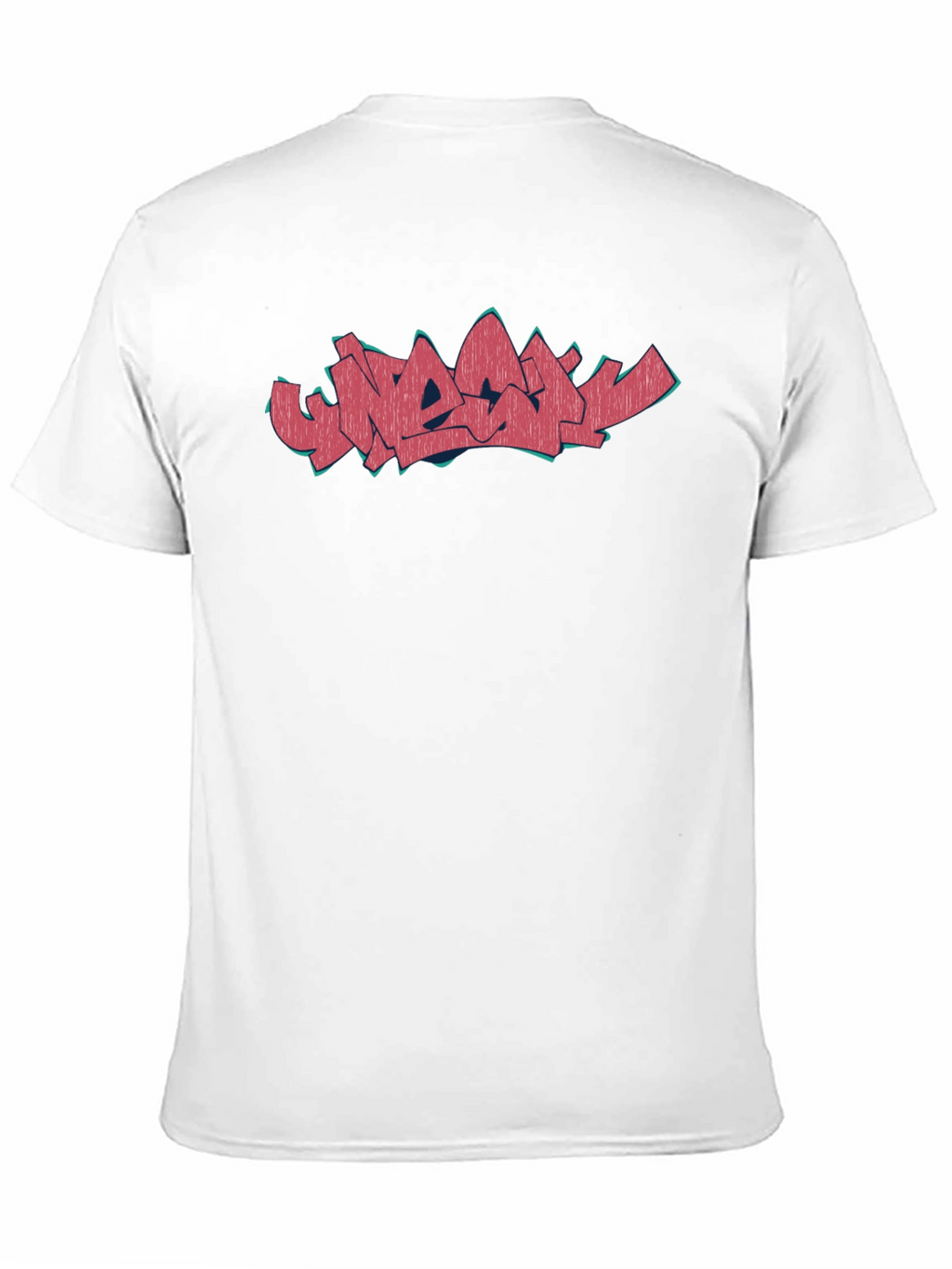 Black Graphic Tee with Artistic Lettering
