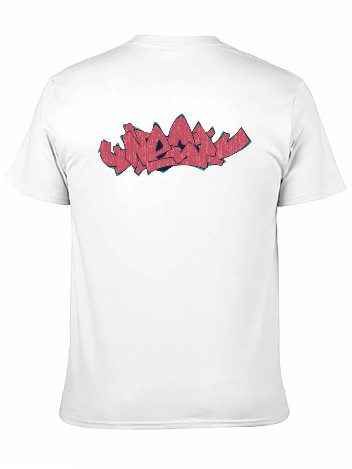 Black Graphic Tee with Artistic Lettering