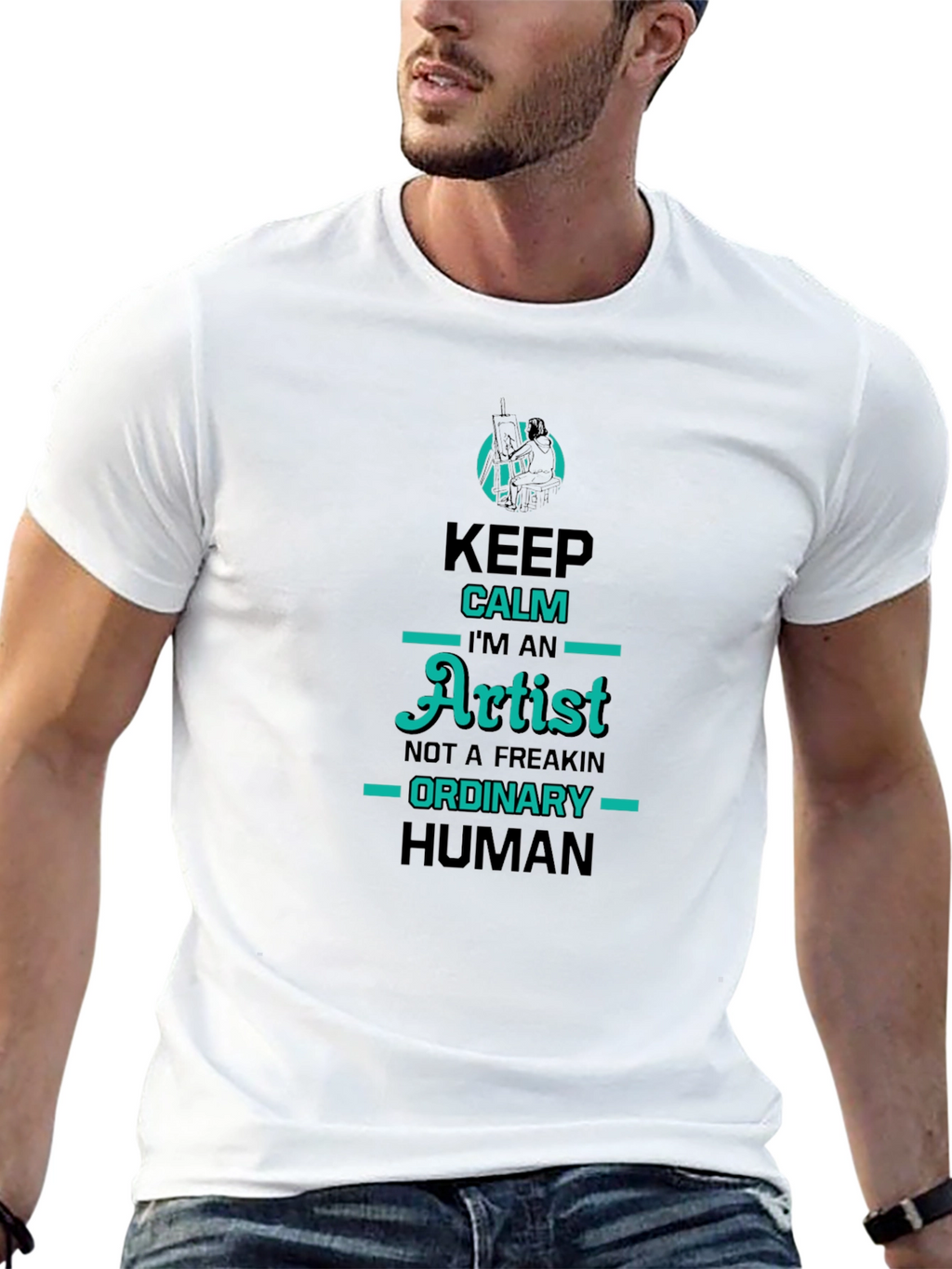 Keep Calm Im An Artist Graphic Tee