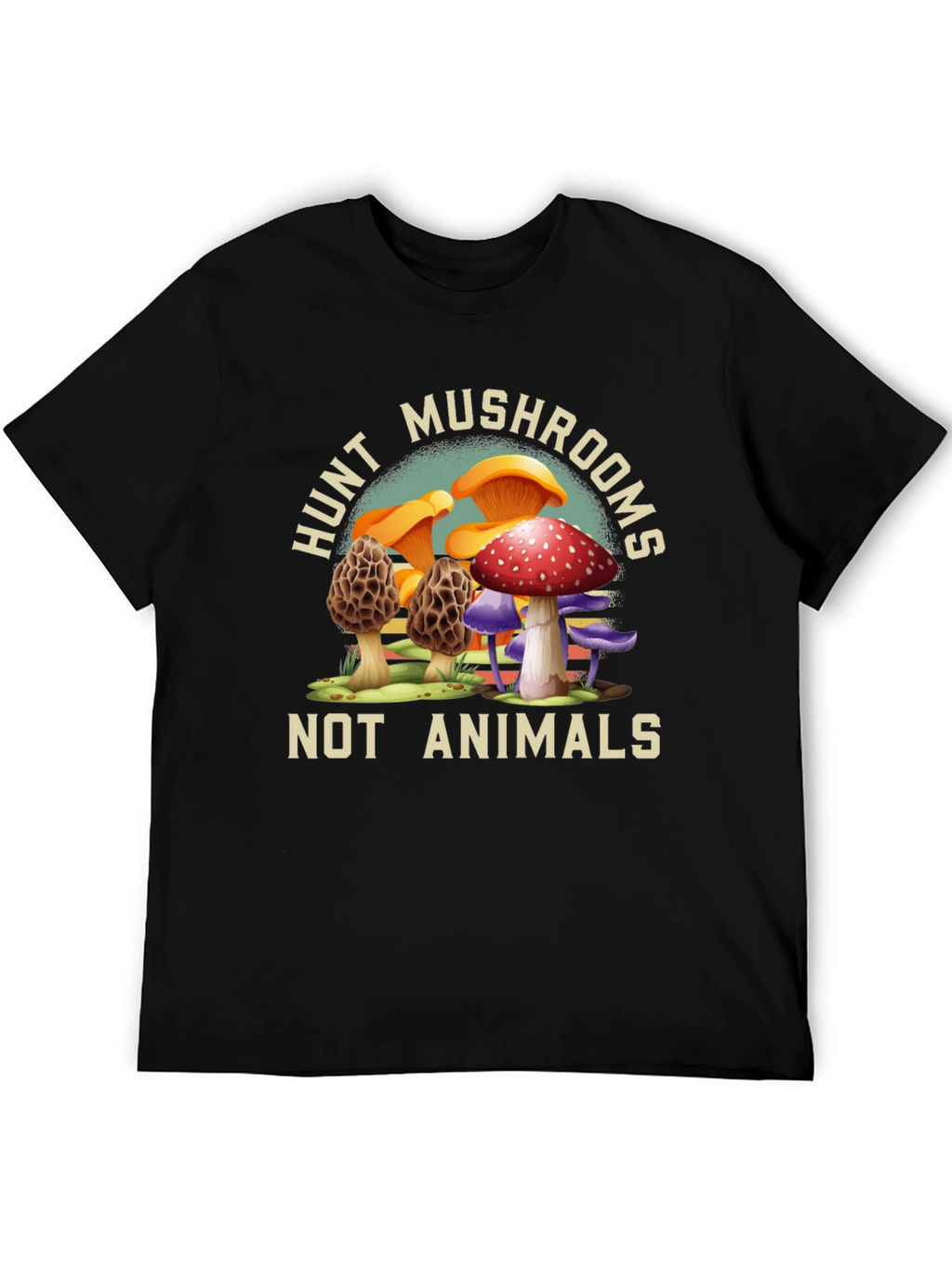 Hunt Mushrooms Tee - Vegan Nature Shirt