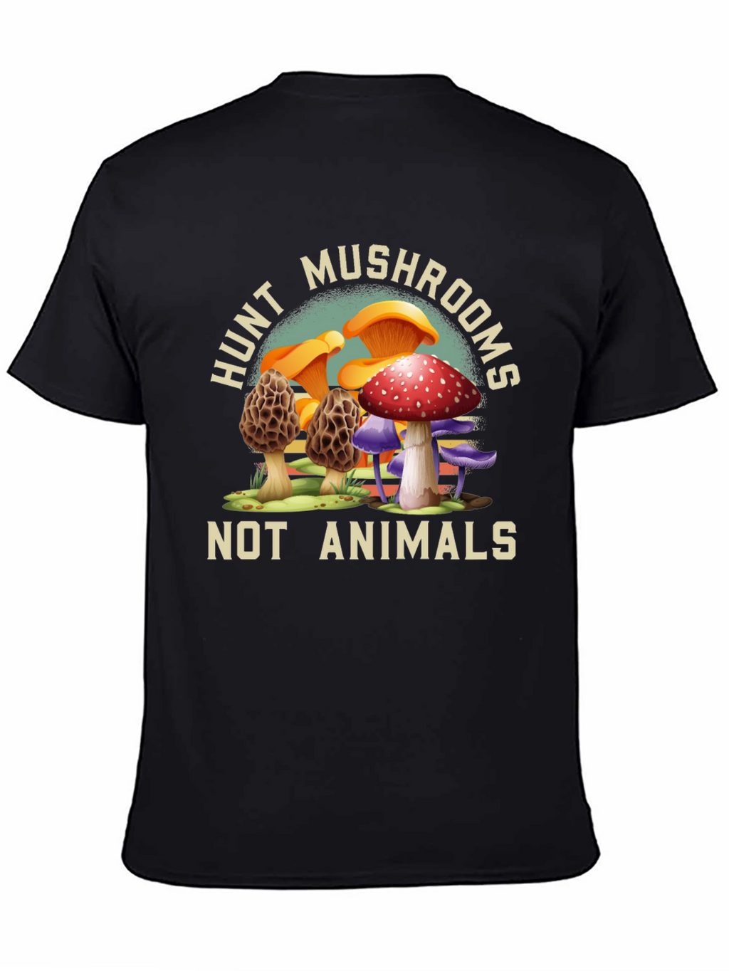 Hunt Mushrooms Tee - Vegan Nature Shirt