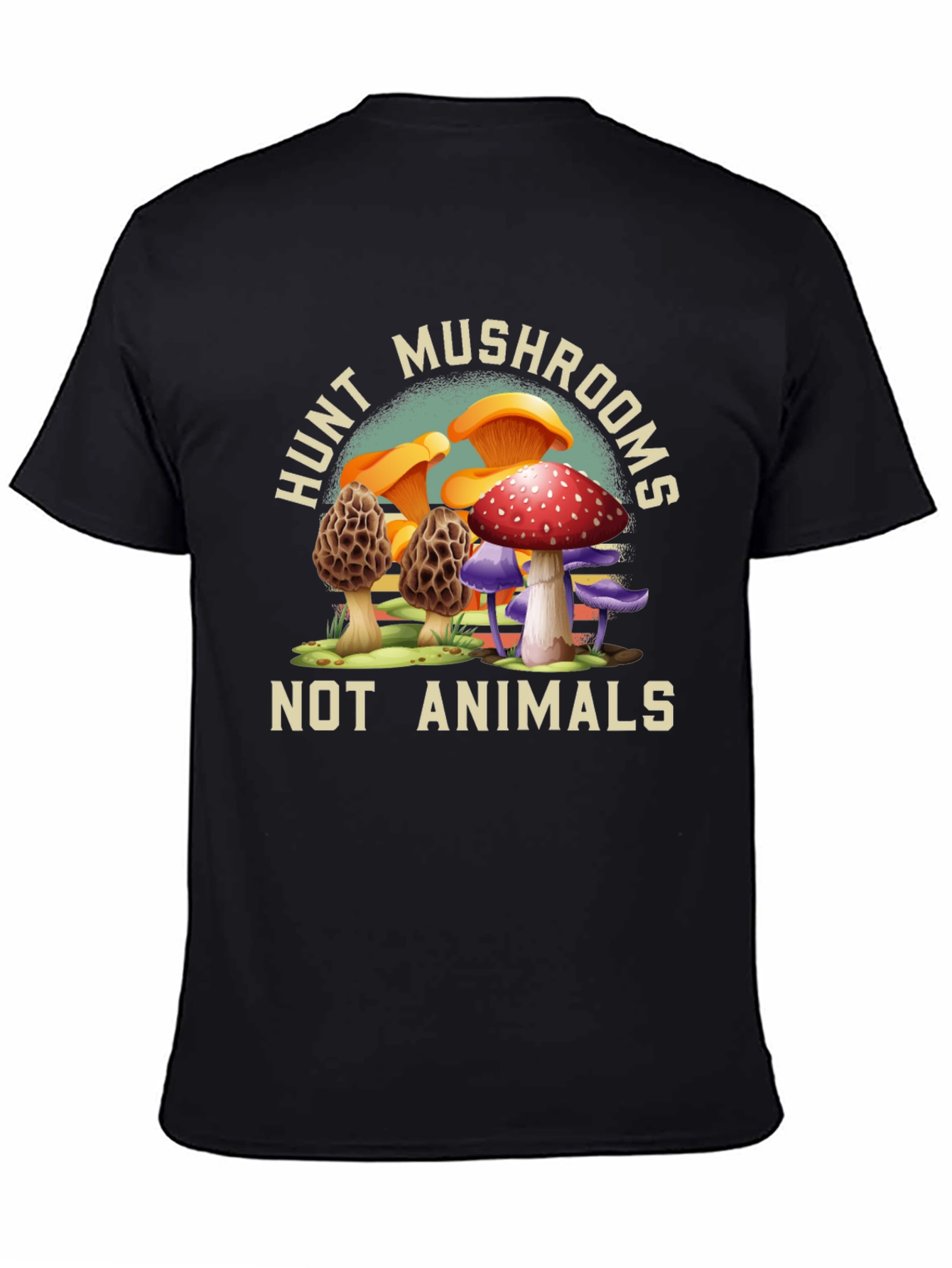 Hunt Mushrooms Tee - Vegan Nature Shirt