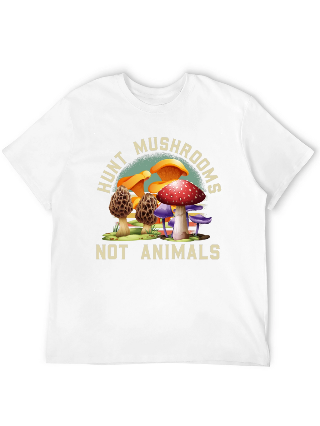 Hunt Mushrooms Tee - Vegan Nature Shirt
