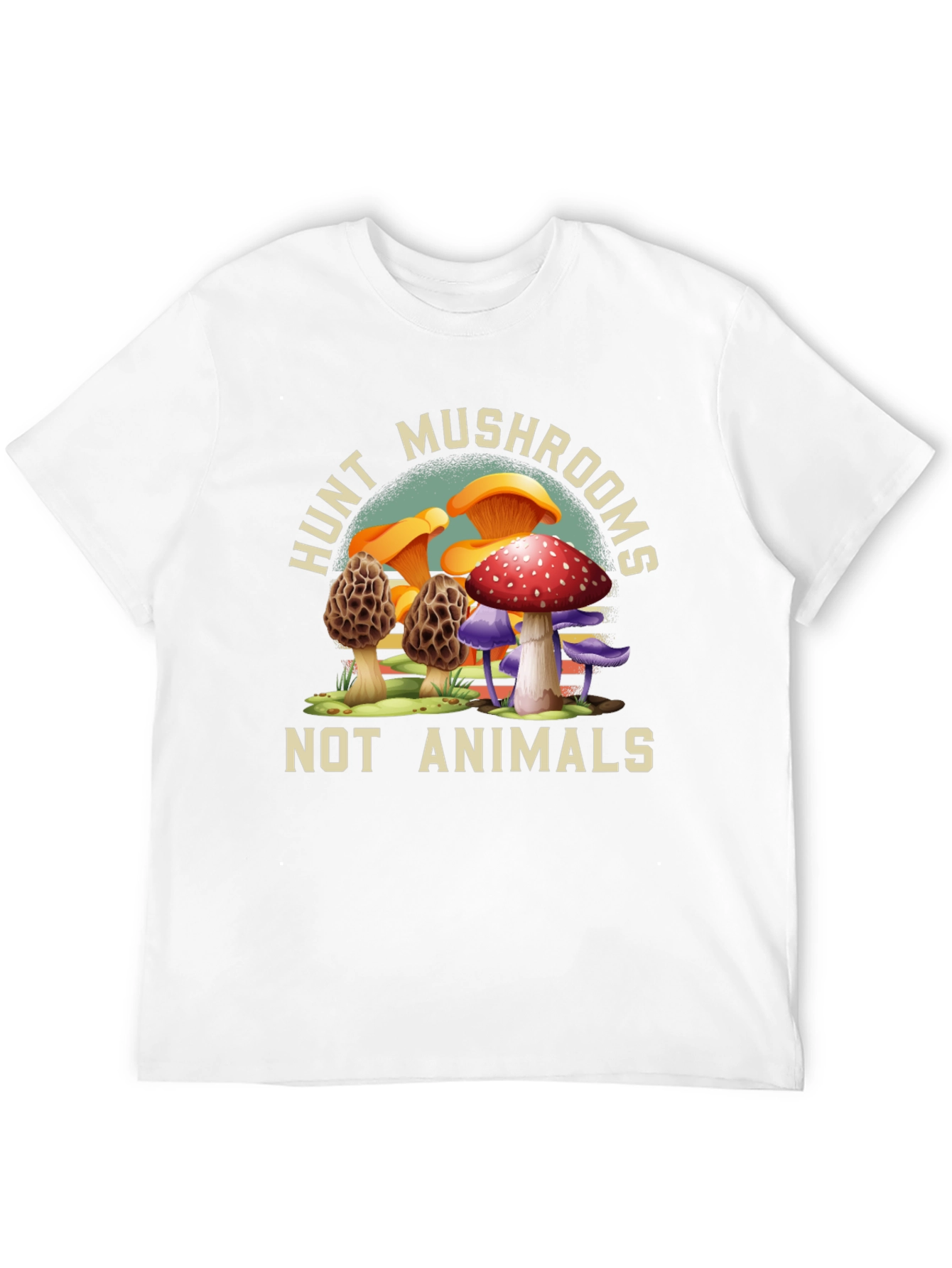 Hunt Mushrooms Tee - Vegan Nature Shirt