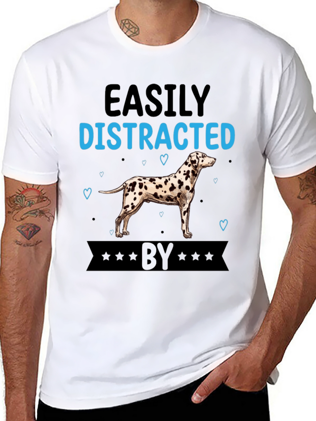 Easily Distracted By Dalmatian T-Shirt