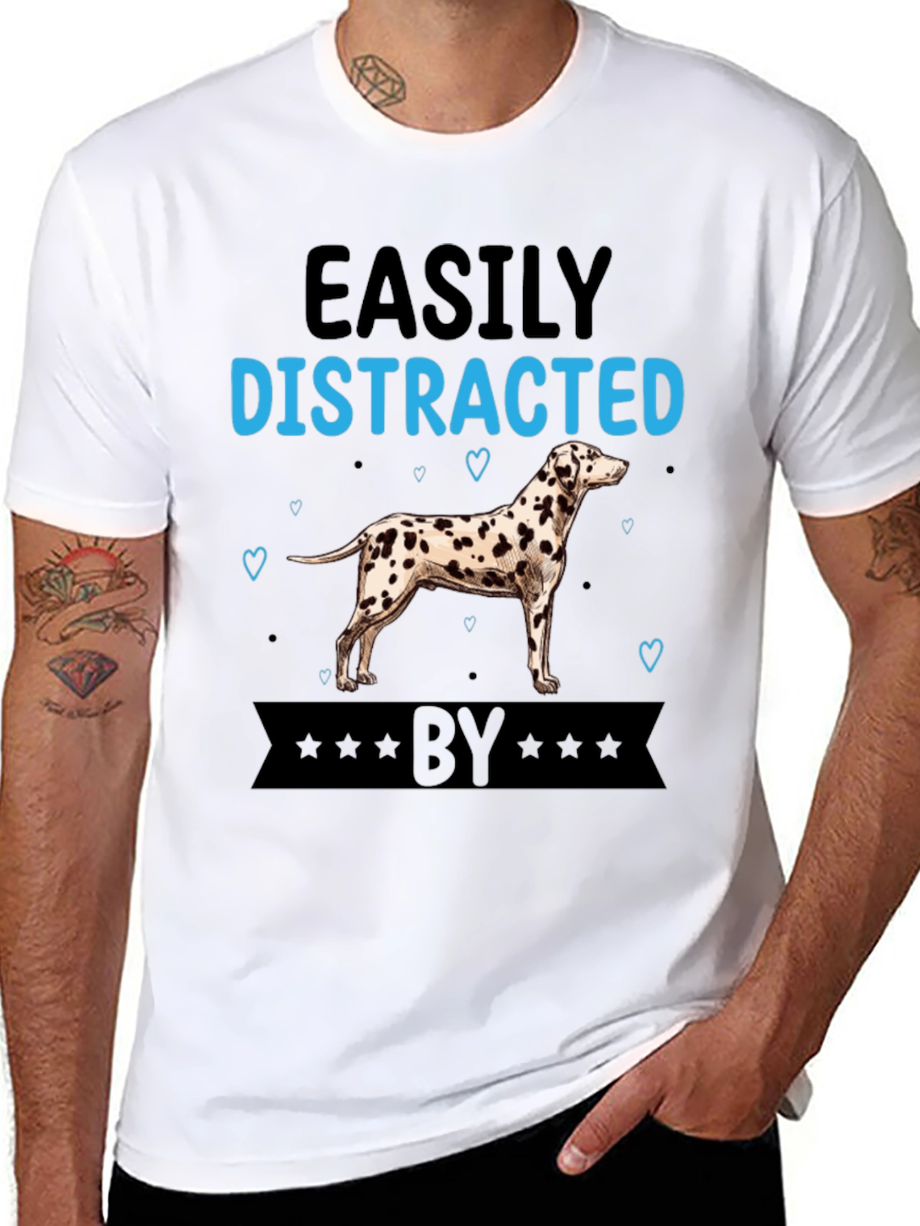 Easily Distracted By Dalmatian T-Shirt