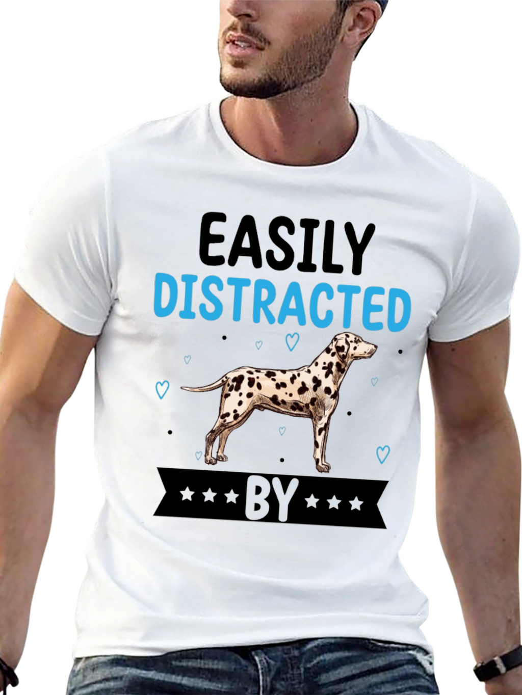 Easily Distracted By Dalmatian T-Shirt