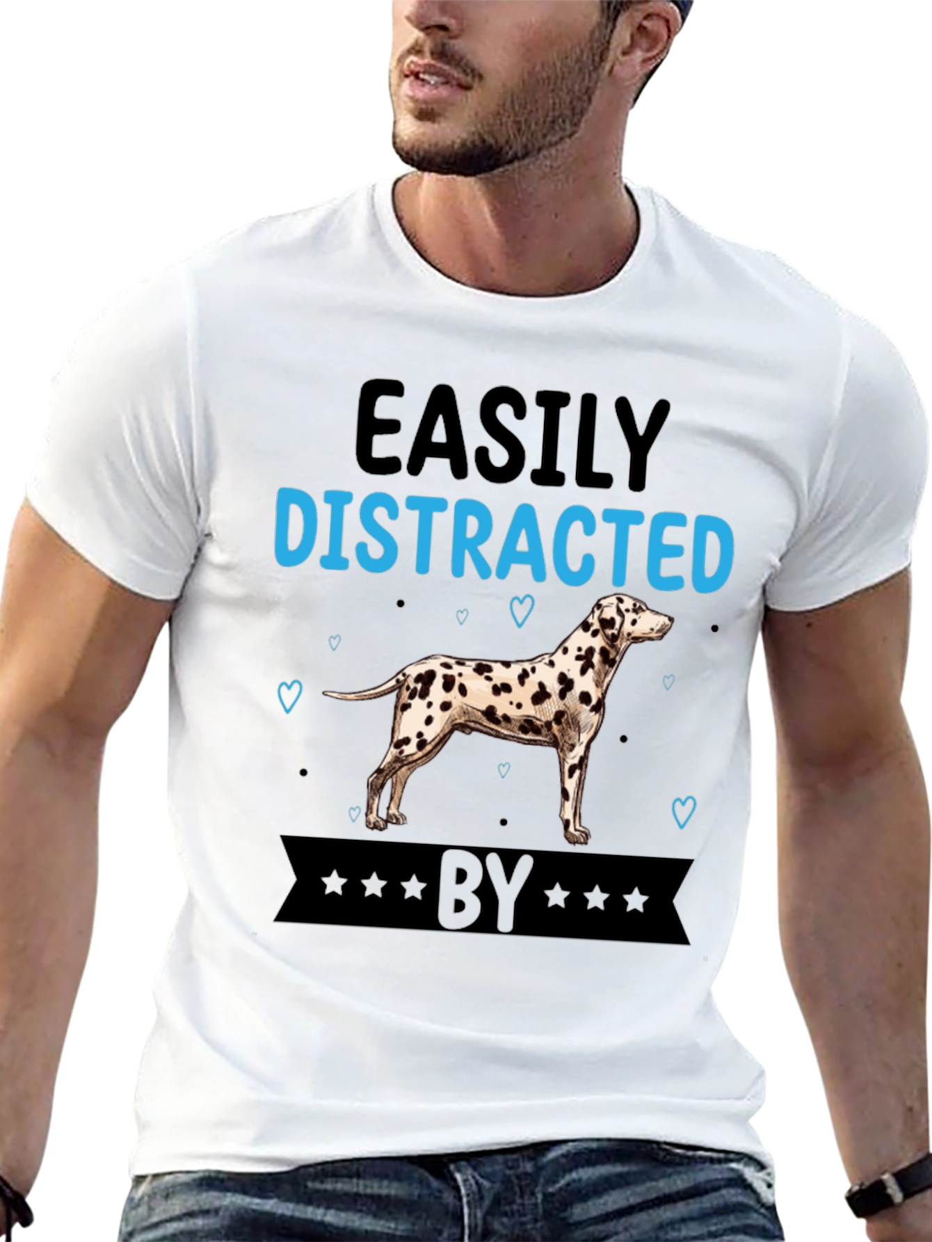 Easily Distracted By Dalmatian T-Shirt