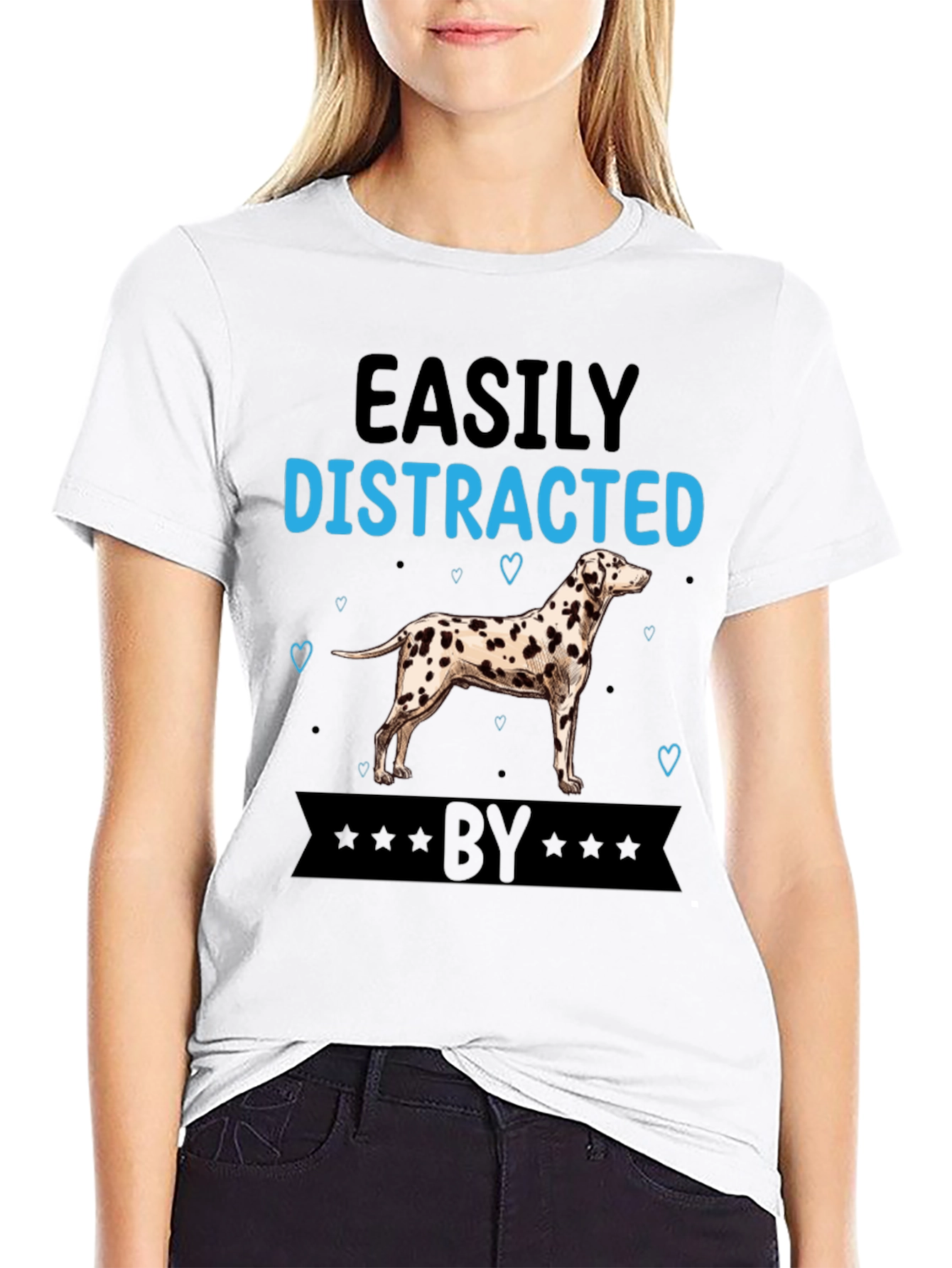 Easily Distracted By Dalmatian T-Shirt