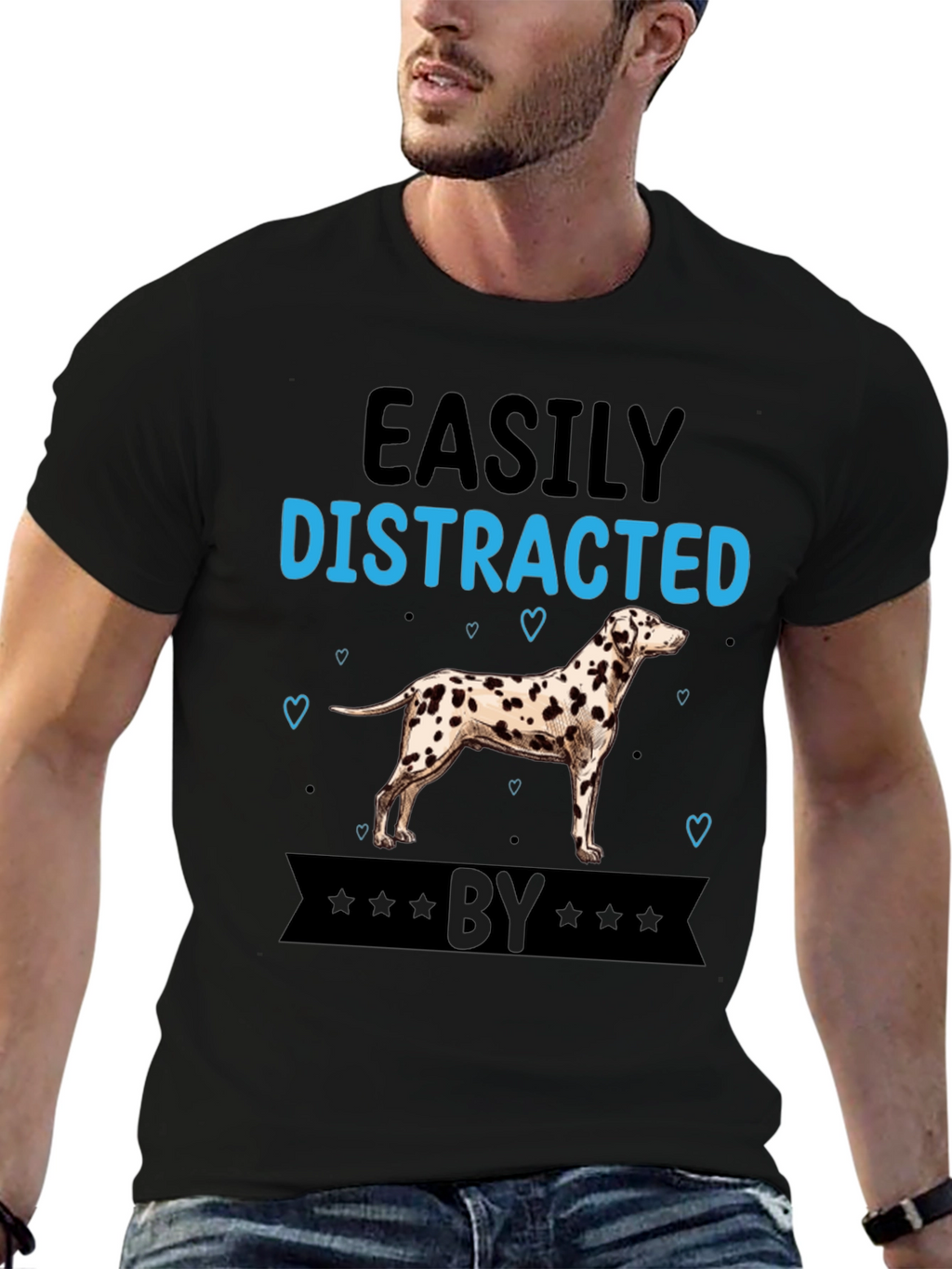 Easily Distracted By Dalmatian T-Shirt