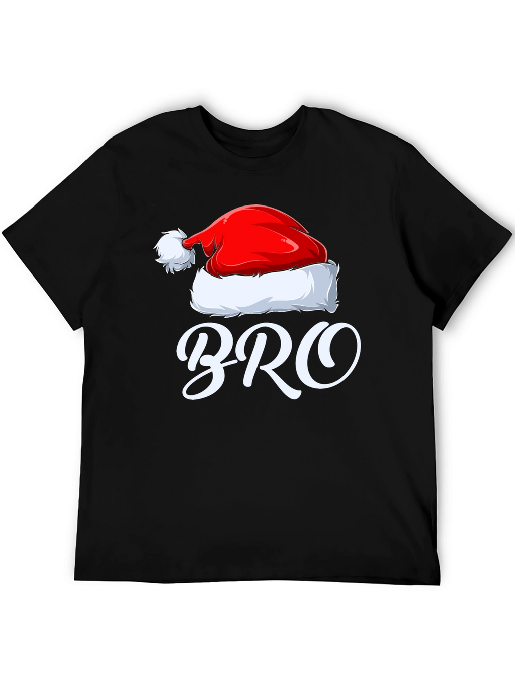 Christmas Bro T-Shirt: Santa Hat Holiday Tee
