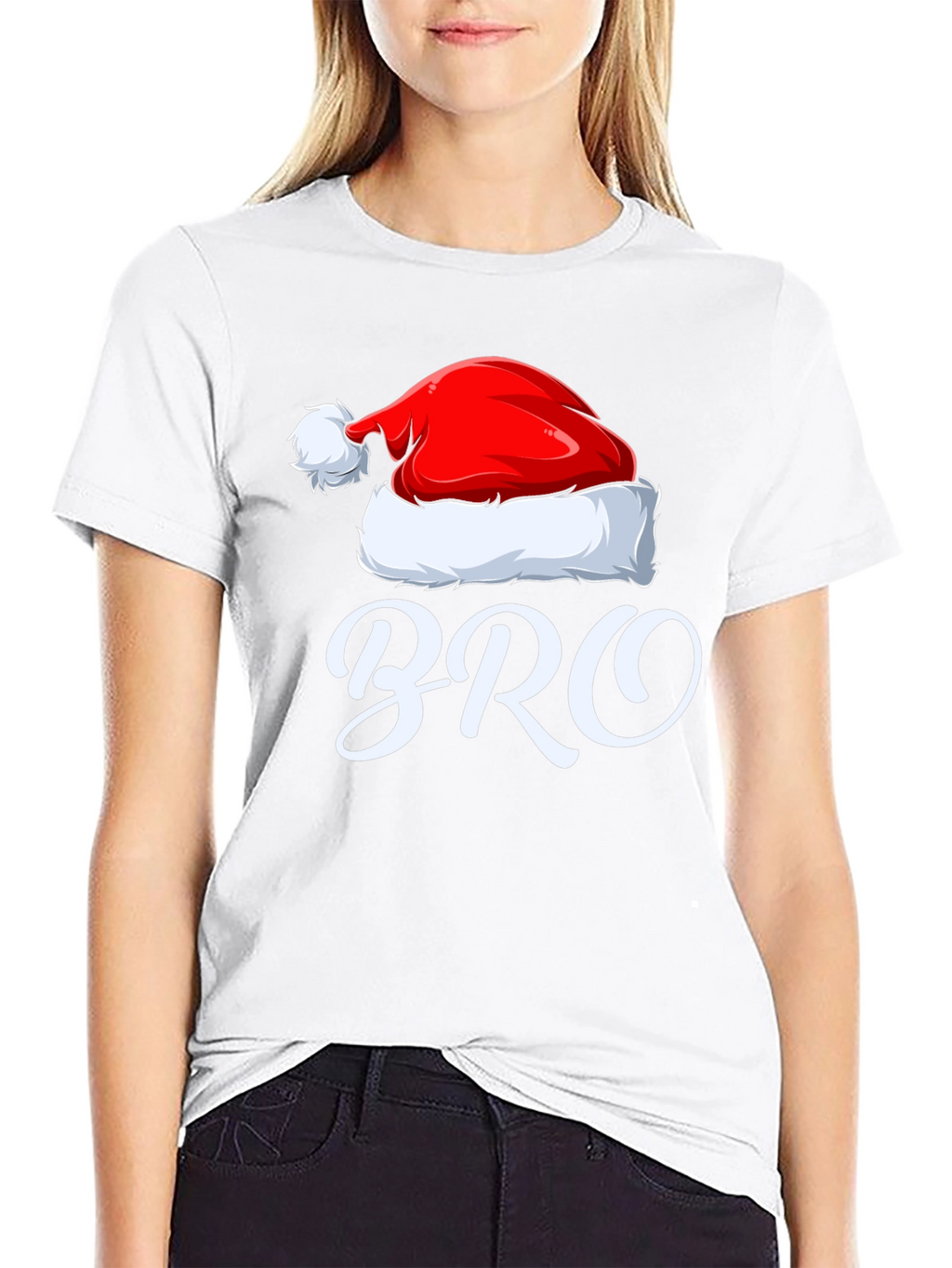 Christmas Bro T-Shirt: Santa Hat Holiday Tee