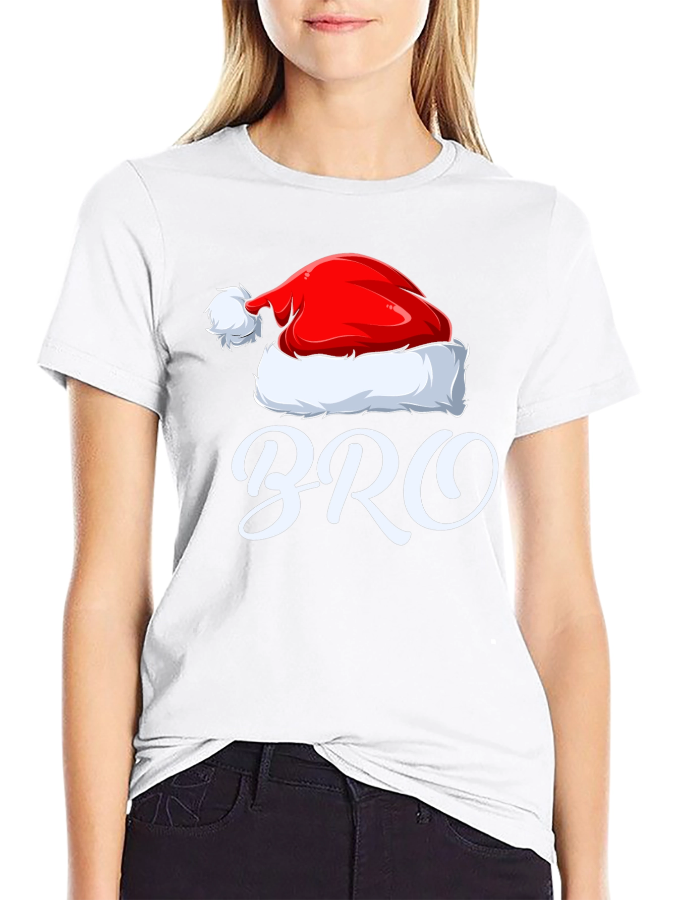 Christmas Bro T-Shirt: Santa Hat Holiday Tee