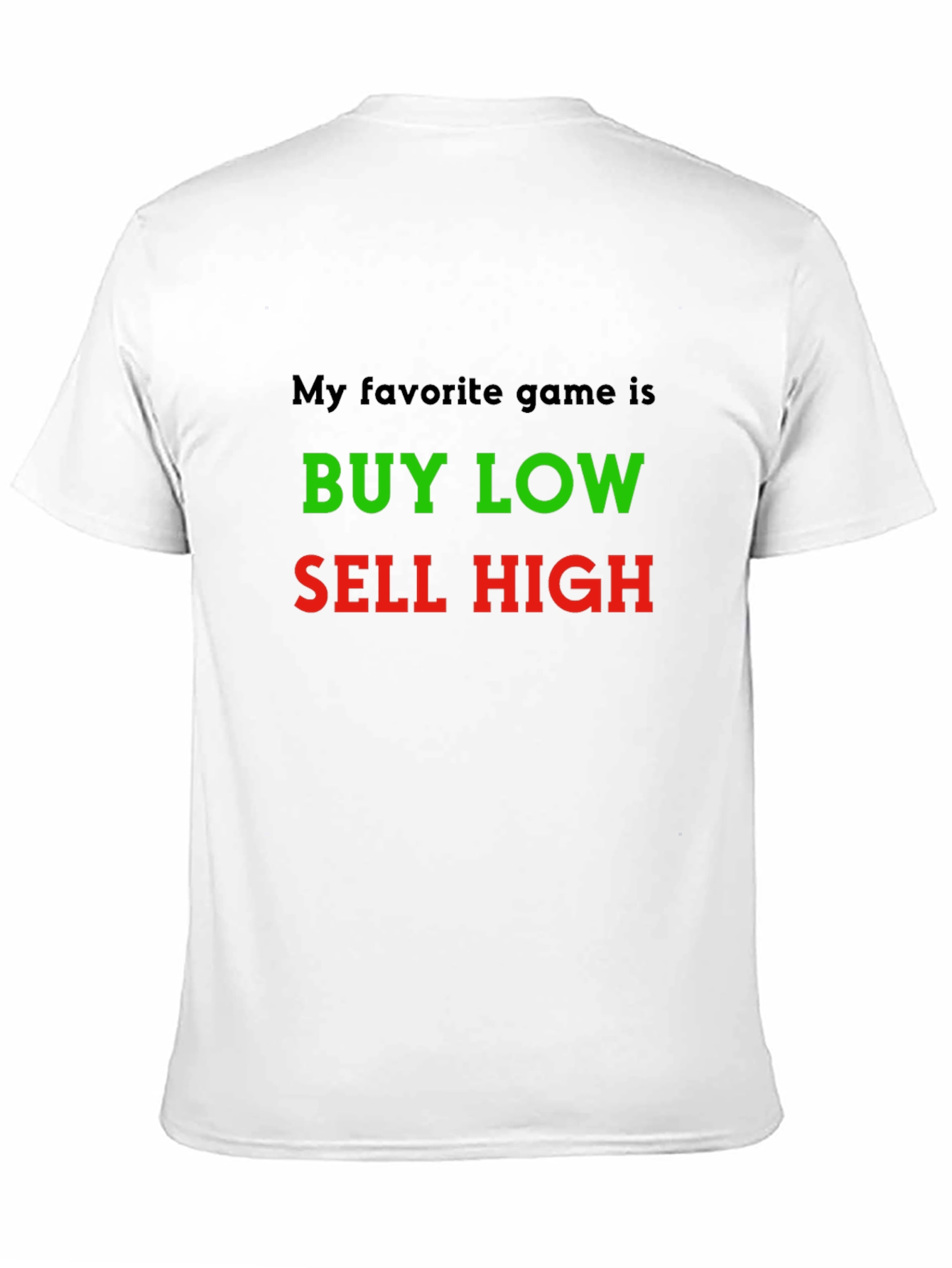 Buy Low Sell High Black Graphic Tee