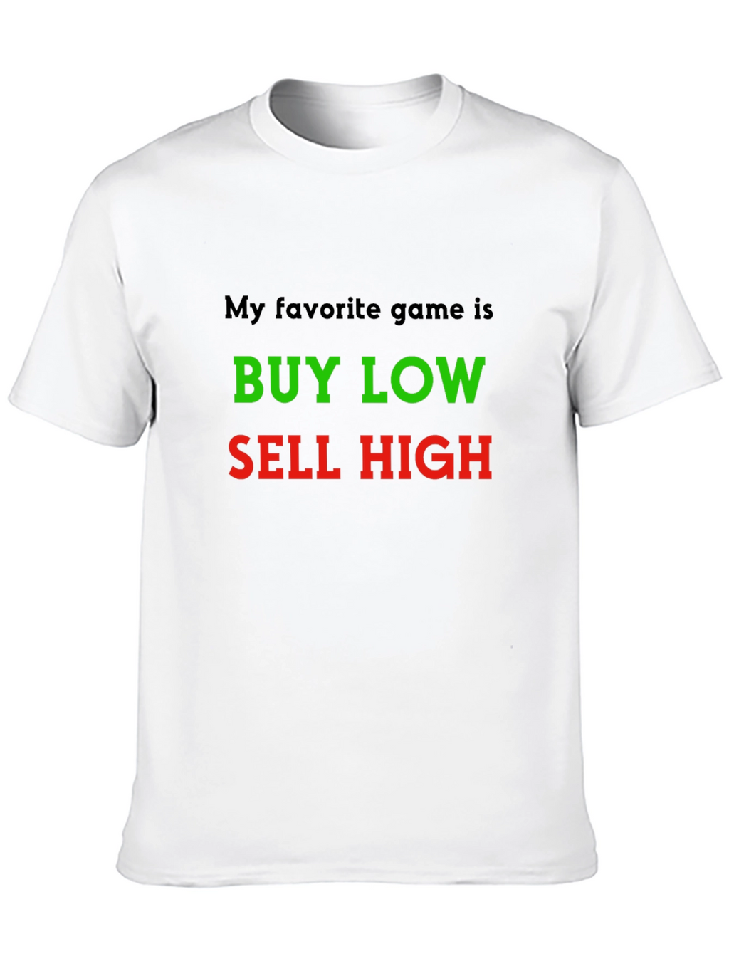Buy Low Sell High Black Graphic Tee
