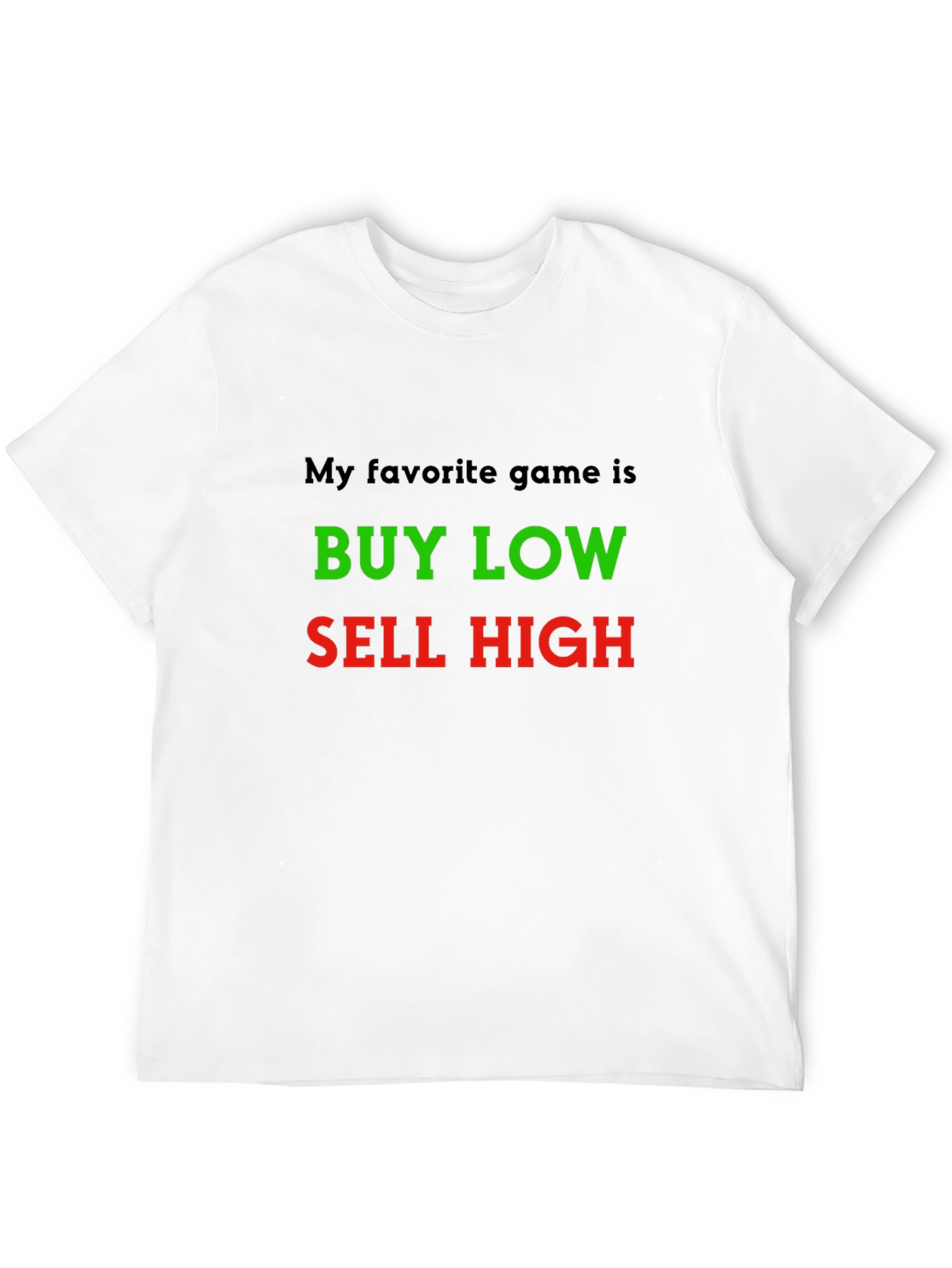 Buy Low Sell High Black Graphic Tee