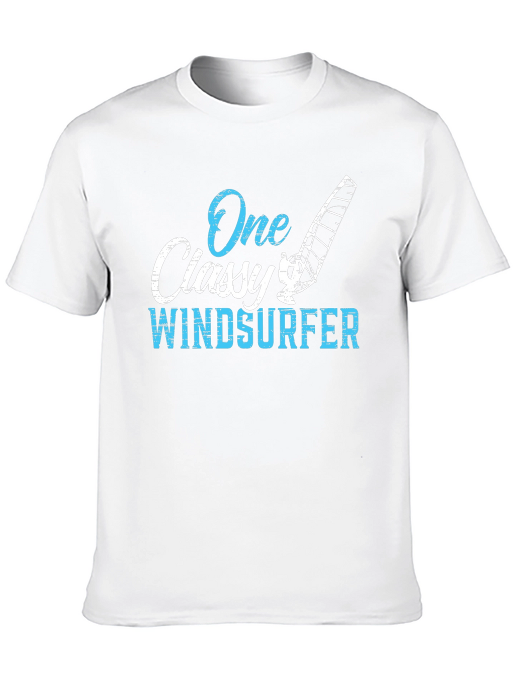 One Classy Windsurfer Black Graphic Tee