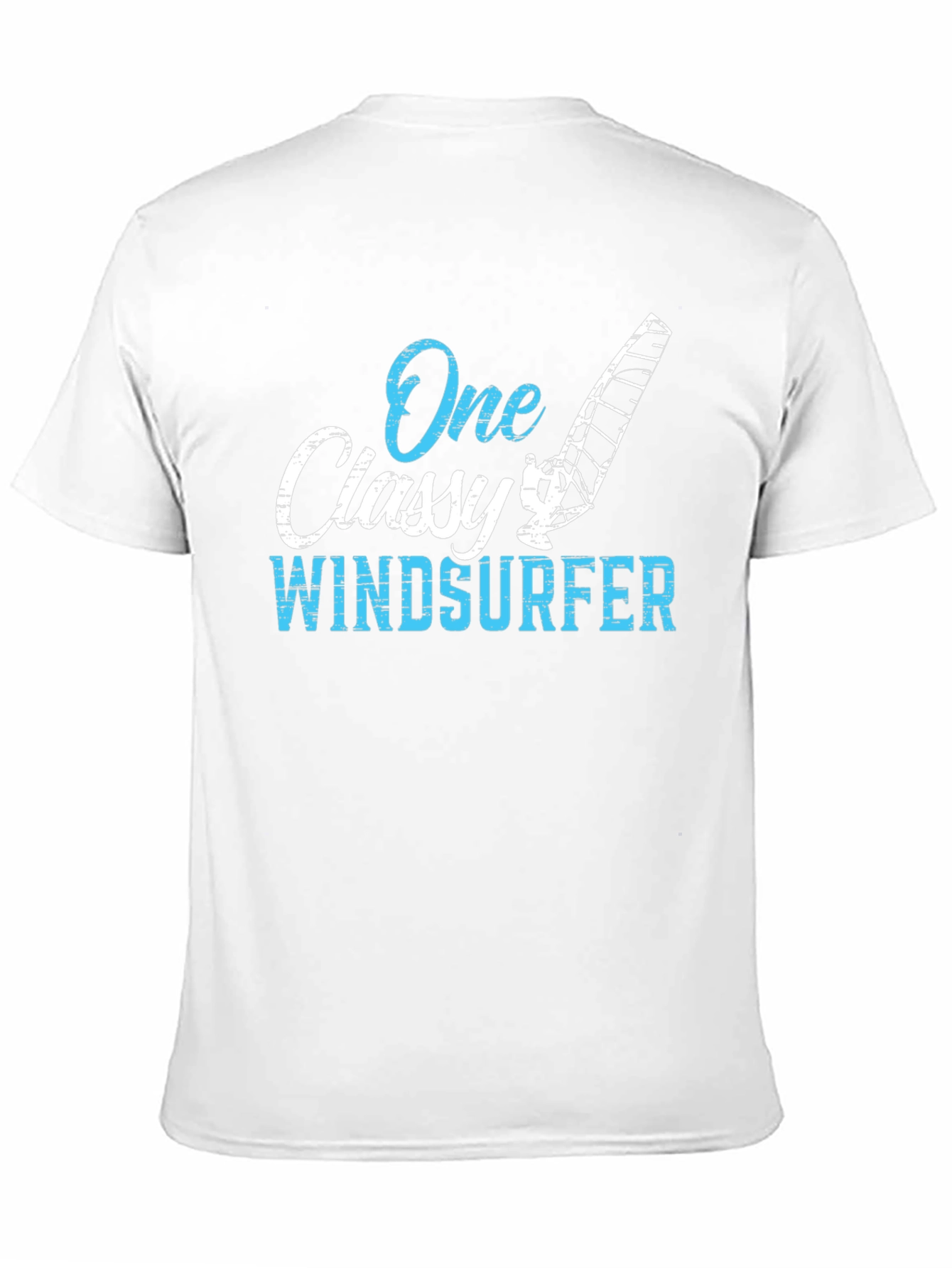 One Classy Windsurfer Black Graphic Tee