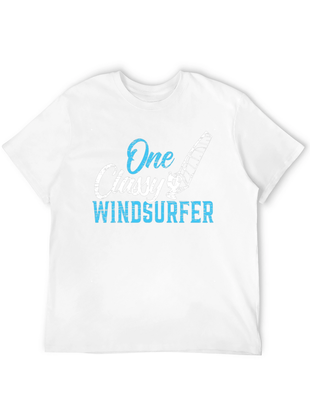 One Classy Windsurfer Black Graphic Tee