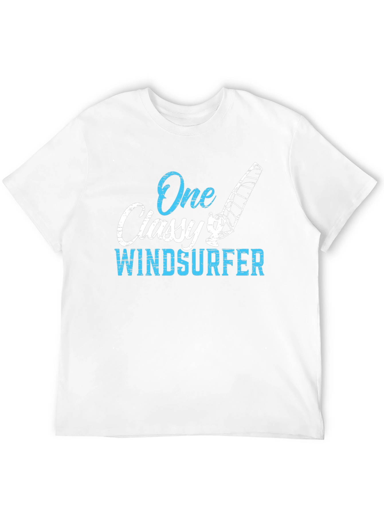 One Classy Windsurfer Black Graphic Tee