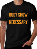 Motivational Workout T-Shirt: No Pain No Gain