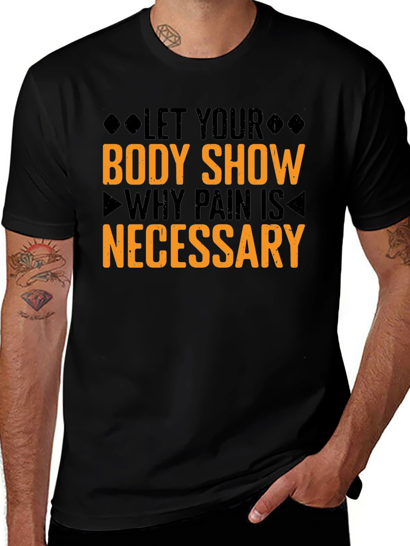 Motivational Workout T-Shirt: No Pain No Gain