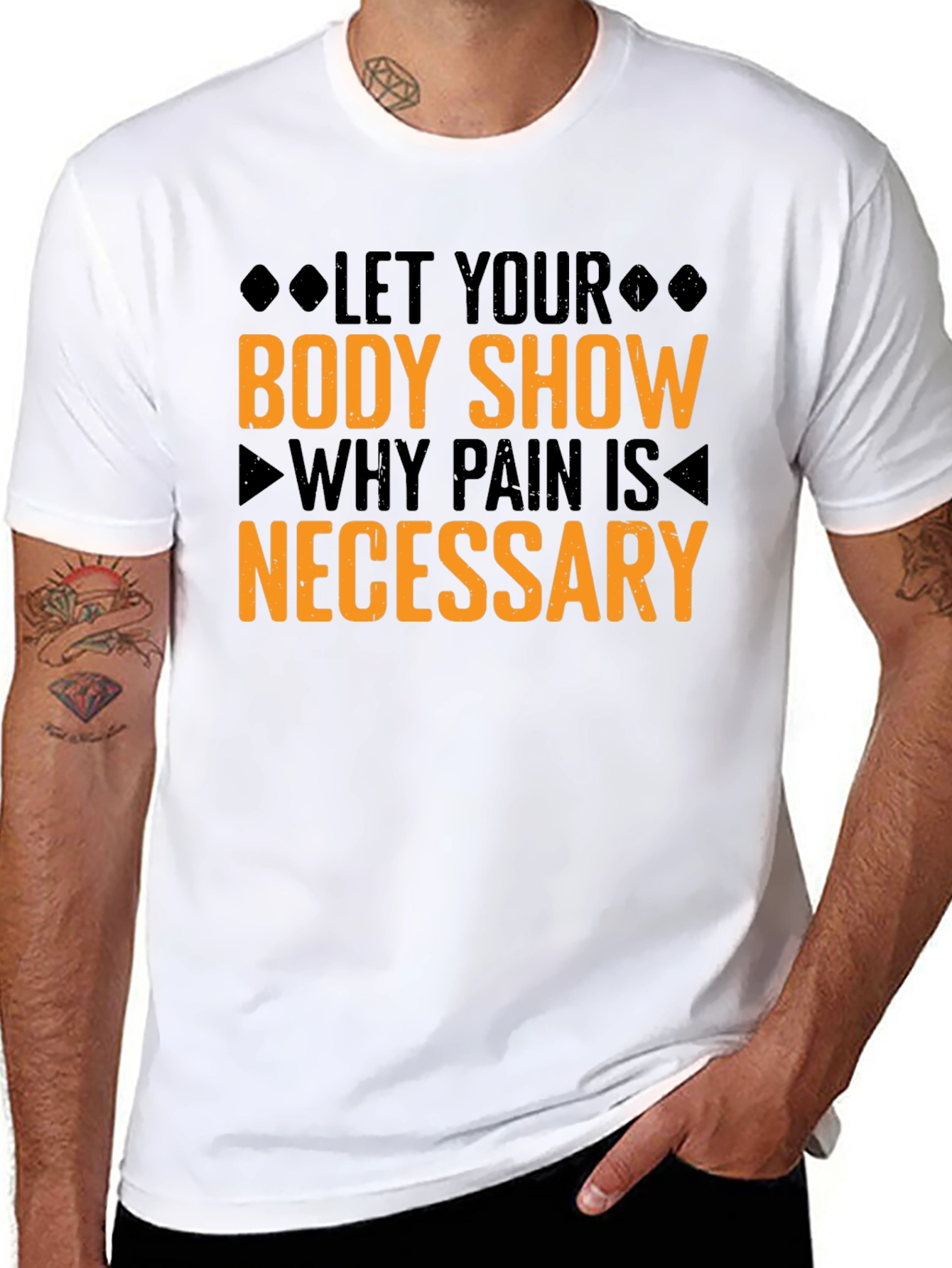 Motivational Workout T-Shirt: No Pain No Gain