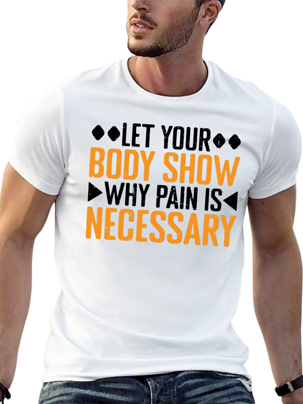 Motivational Workout T-Shirt: No Pain No Gain