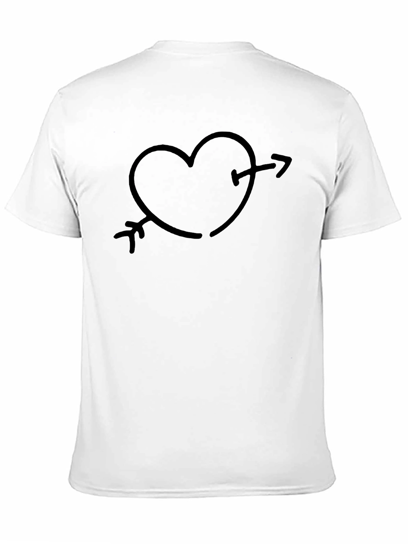 Heart Arrow Graphic Tee - Trendy Casual Wear