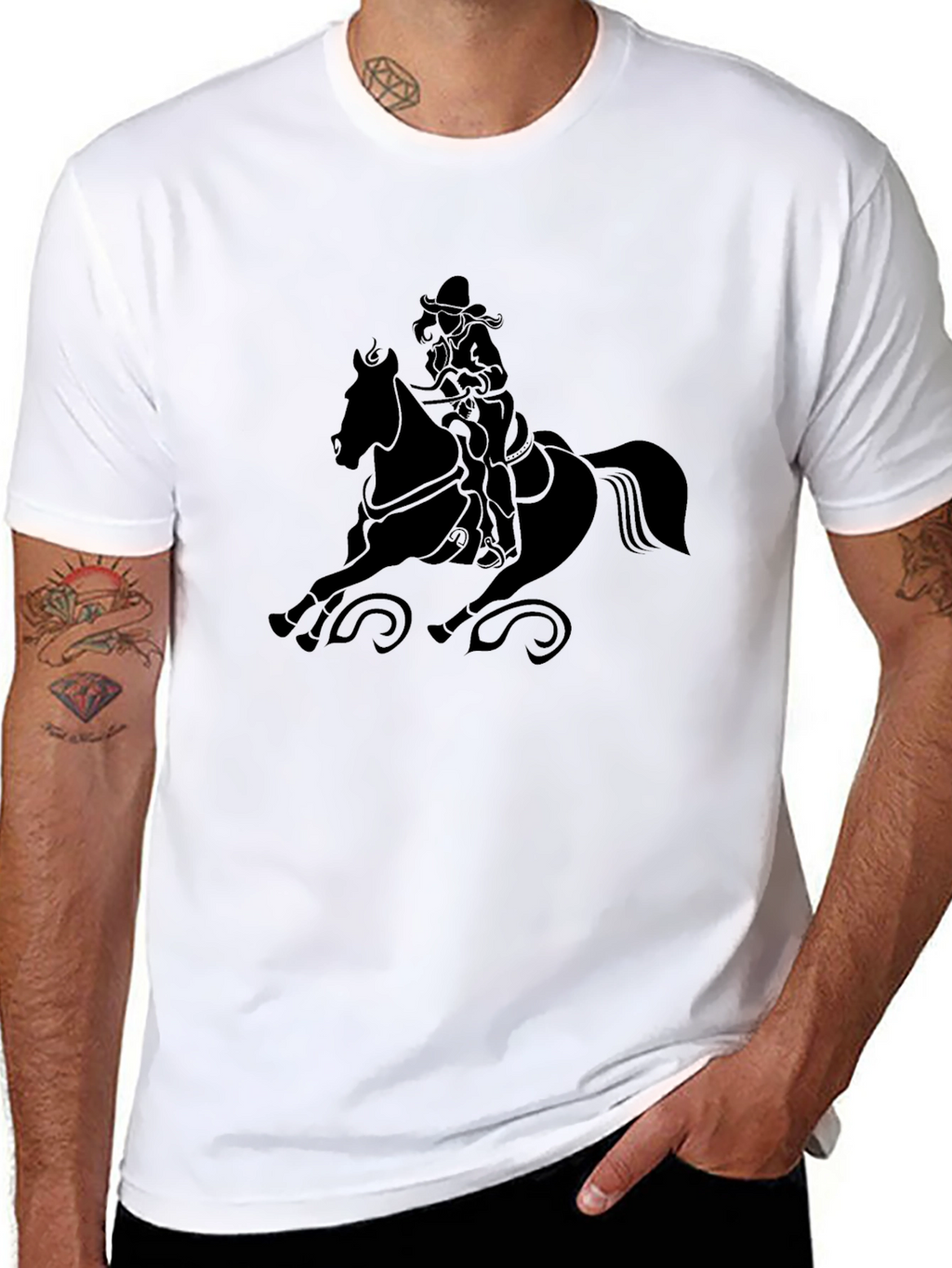 Cowboy Horse Riding Graphic Tee
