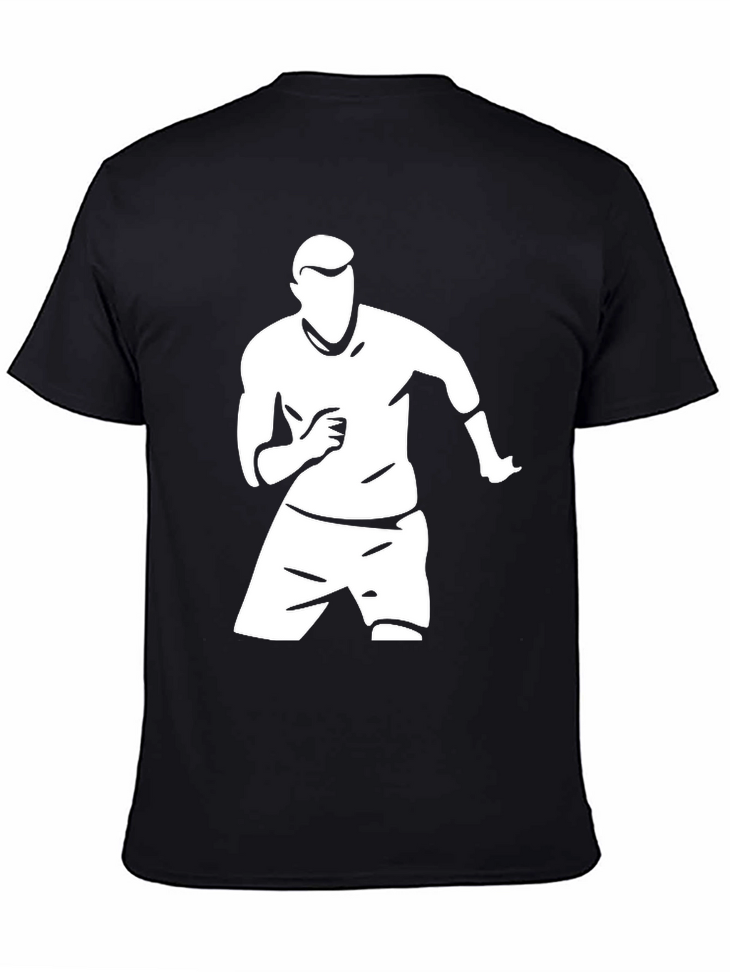 Cool Silhouette Graphic Tee - Black Cotton Blend