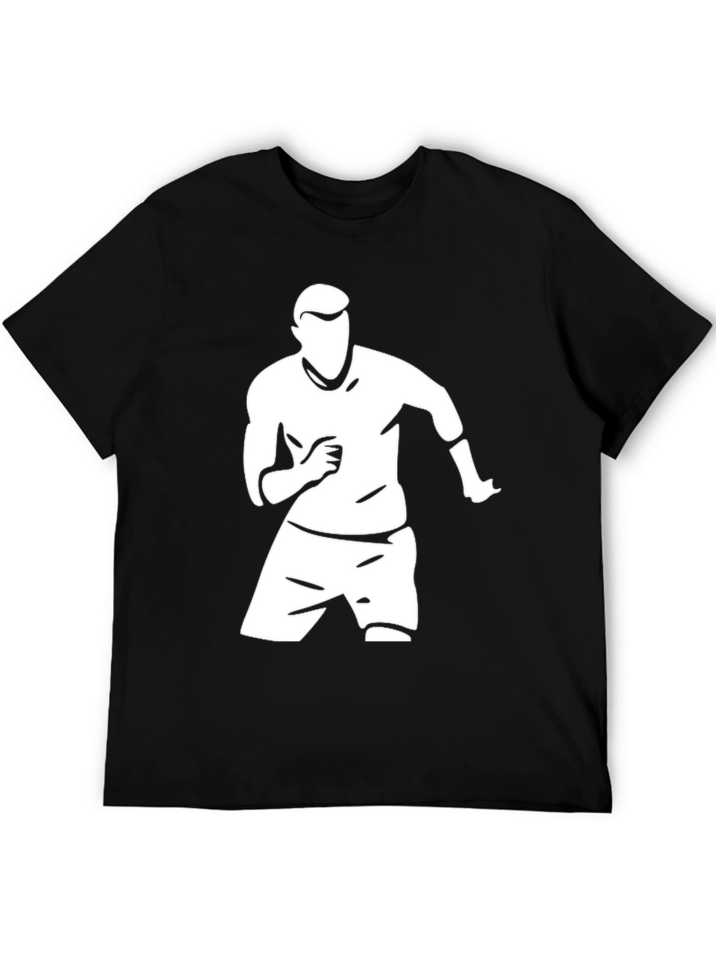 Cool Silhouette Graphic Tee - Black Cotton Blend