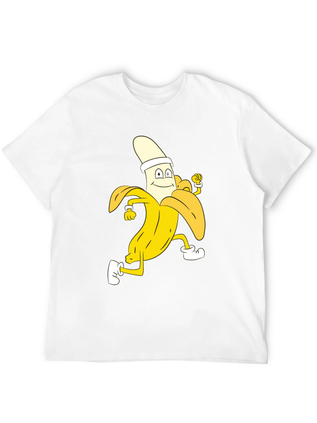 Running Banana Cartoon T-Shirt
