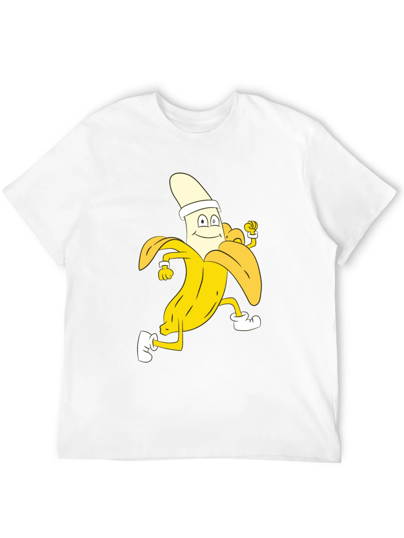 Running Banana Cartoon T-Shirt