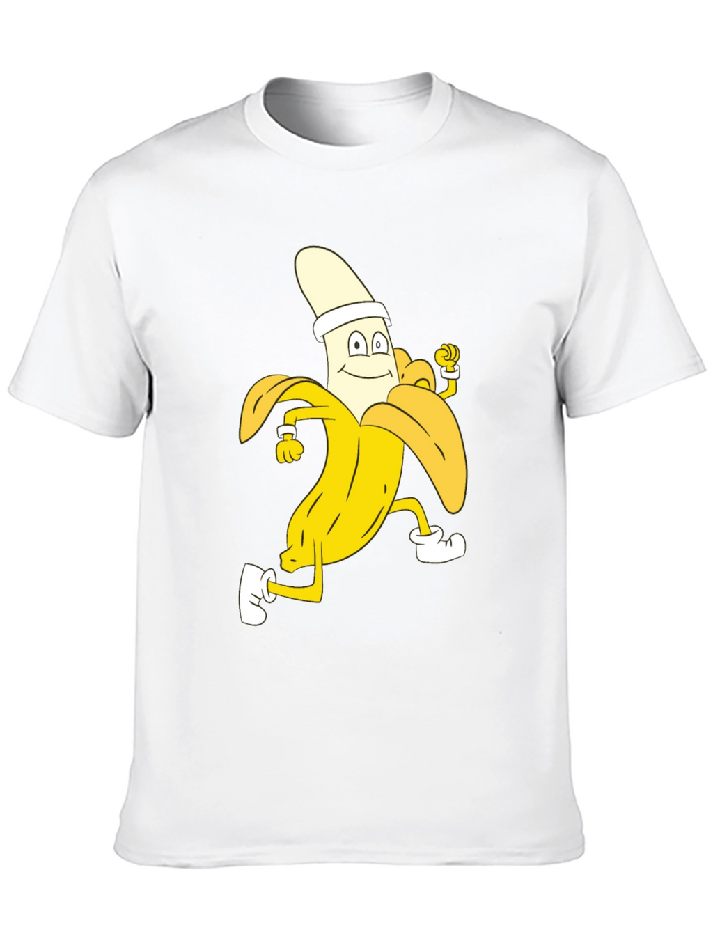 Running Banana Cartoon T-Shirt