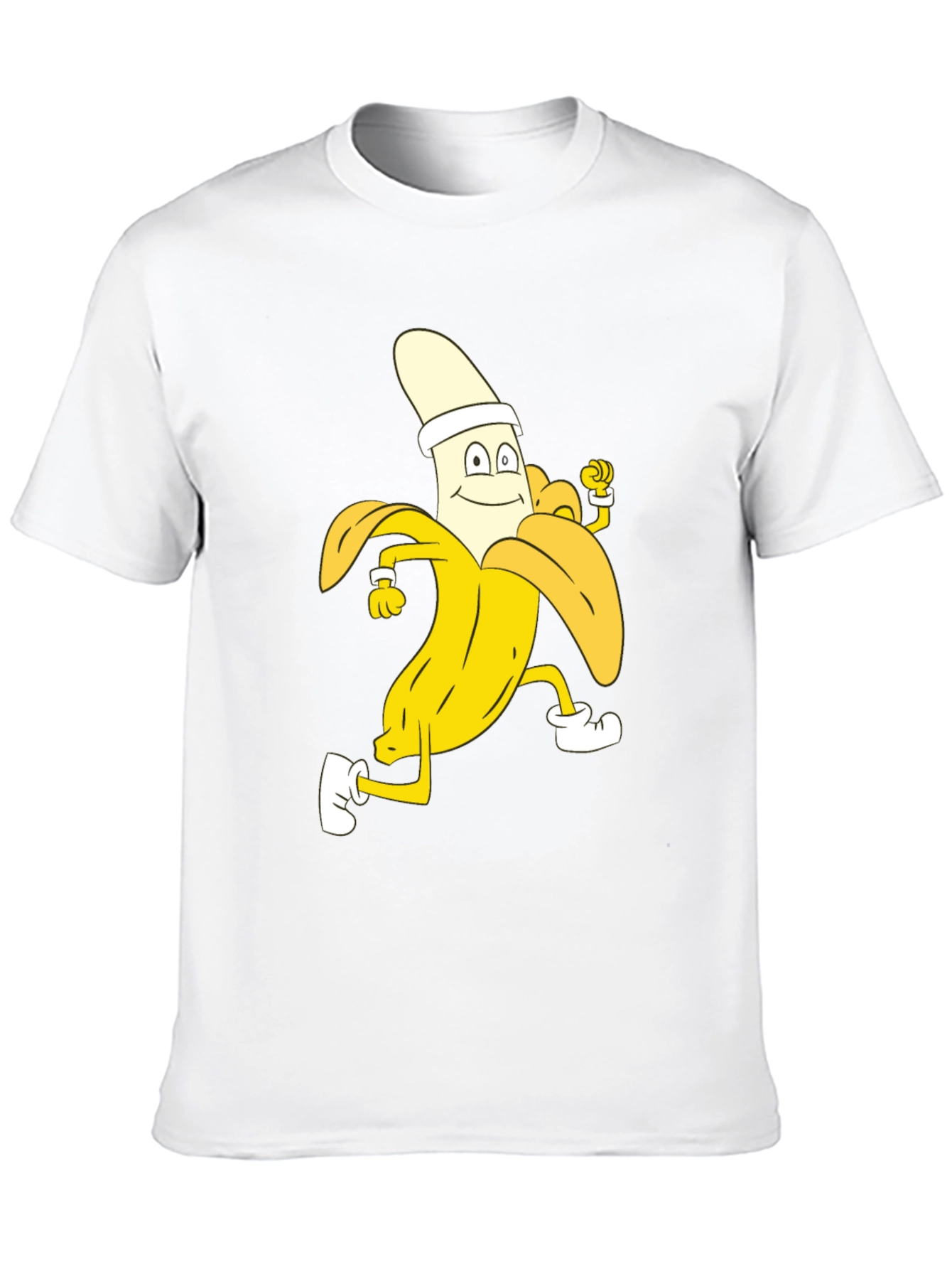 Running Banana Cartoon T-Shirt