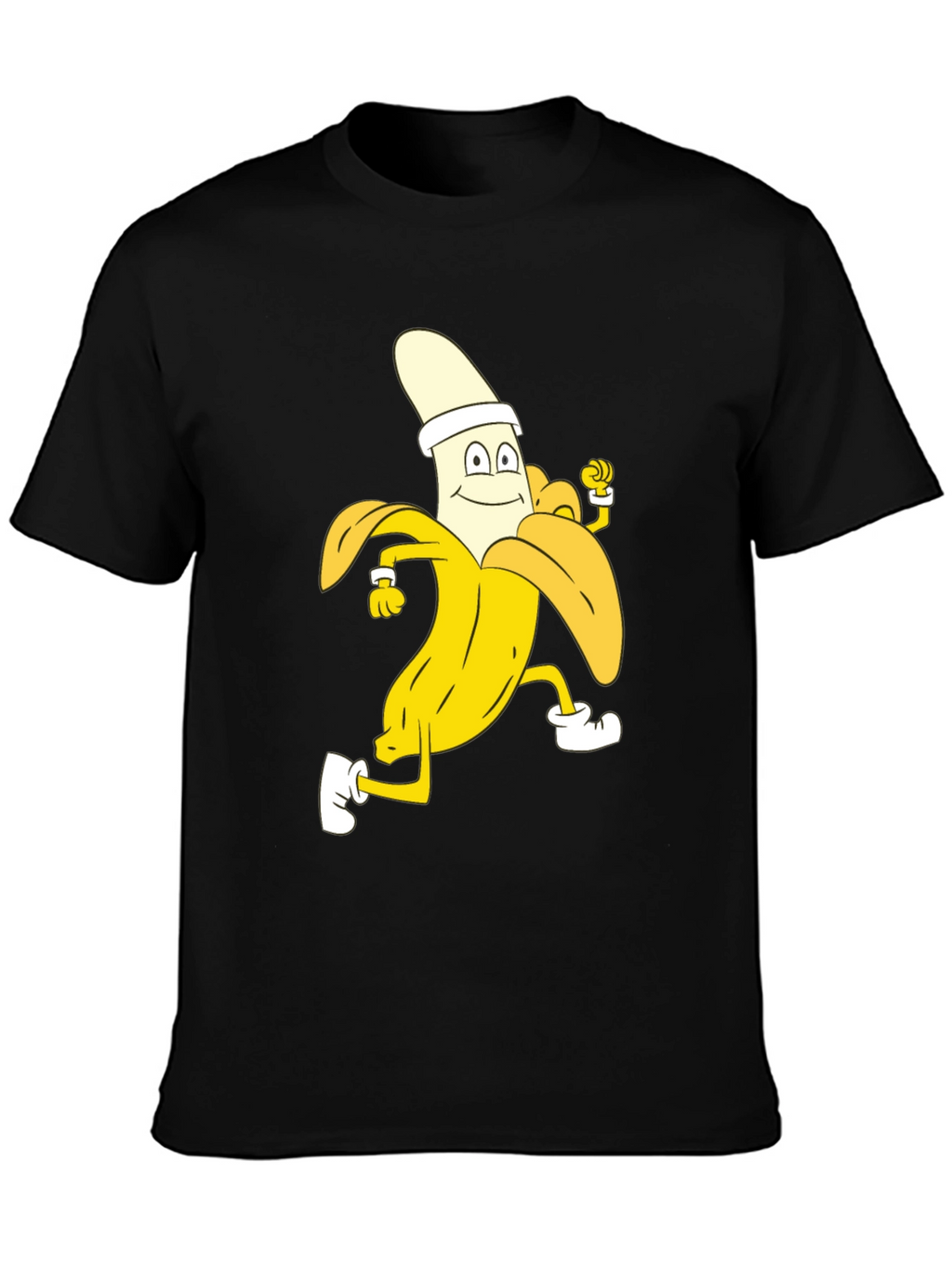 Running Banana Cartoon T-Shirt