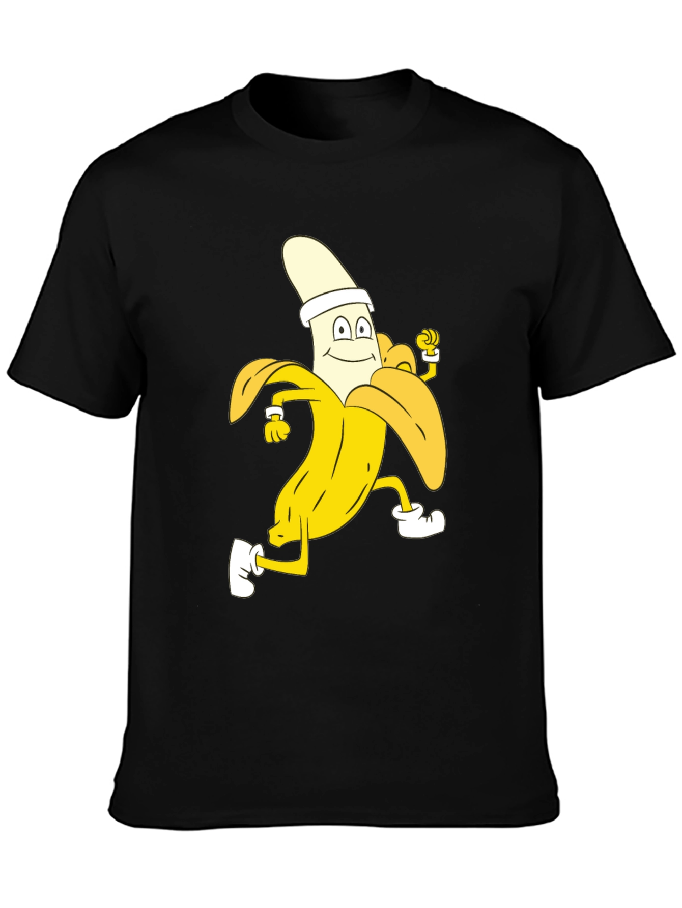 Running Banana Cartoon T-Shirt