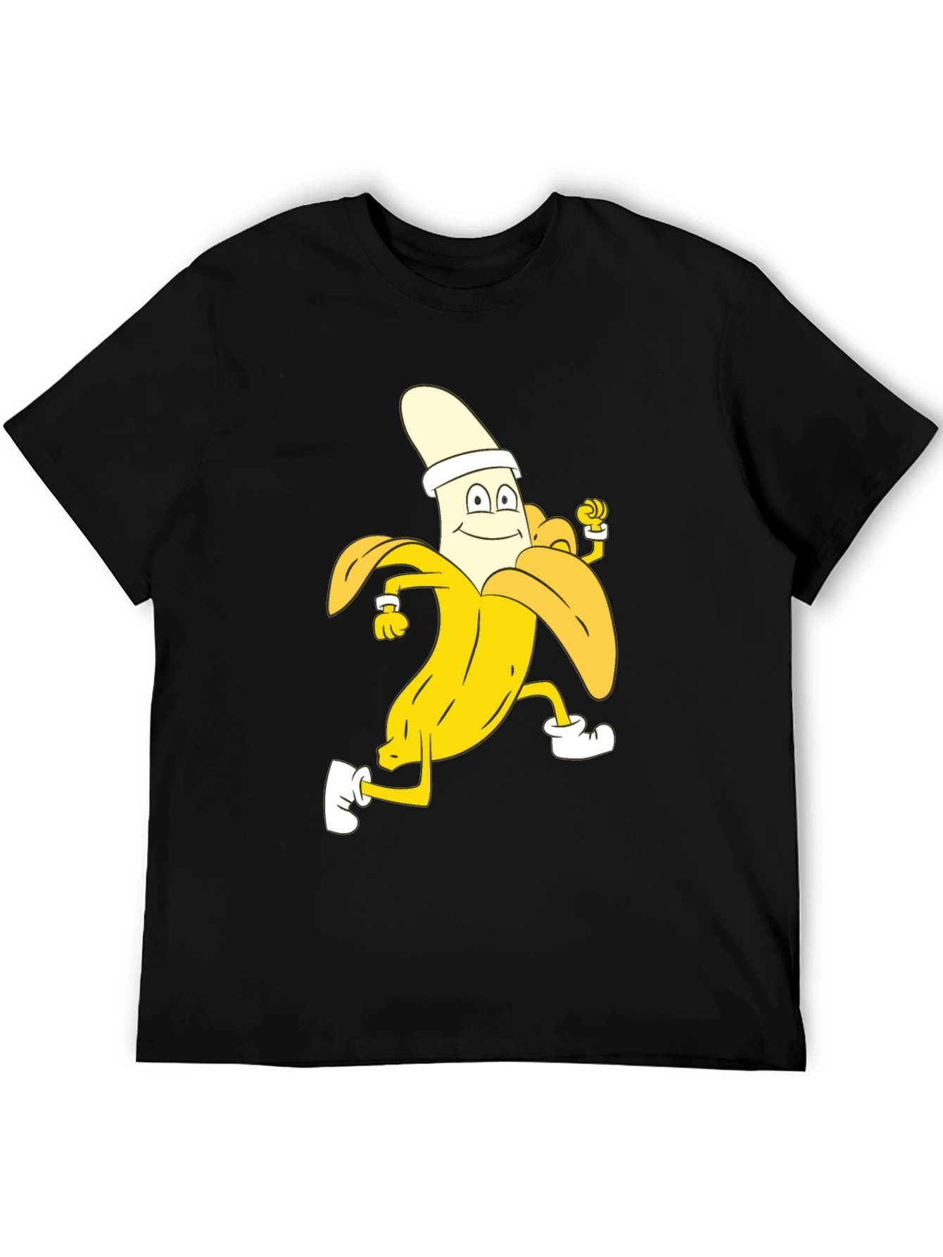 Running Banana Cartoon T-Shirt