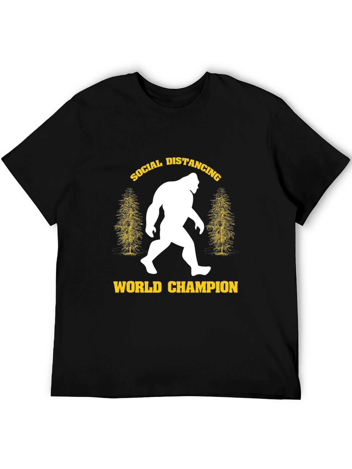 Social Distancing World Champion Bigfoot T-Shirt