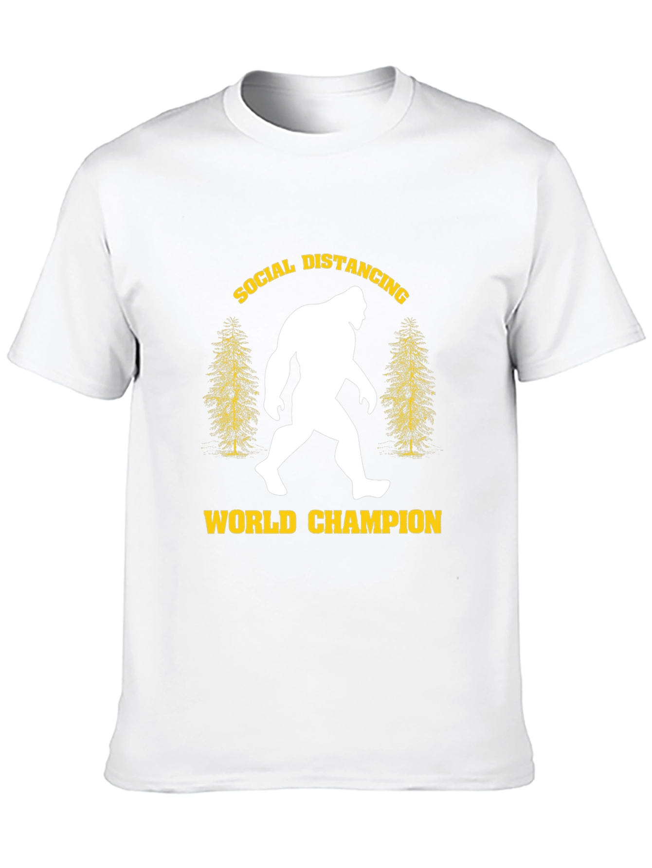 Social Distancing World Champion Bigfoot T-Shirt