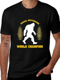 Social Distancing World Champion Bigfoot T-Shirt