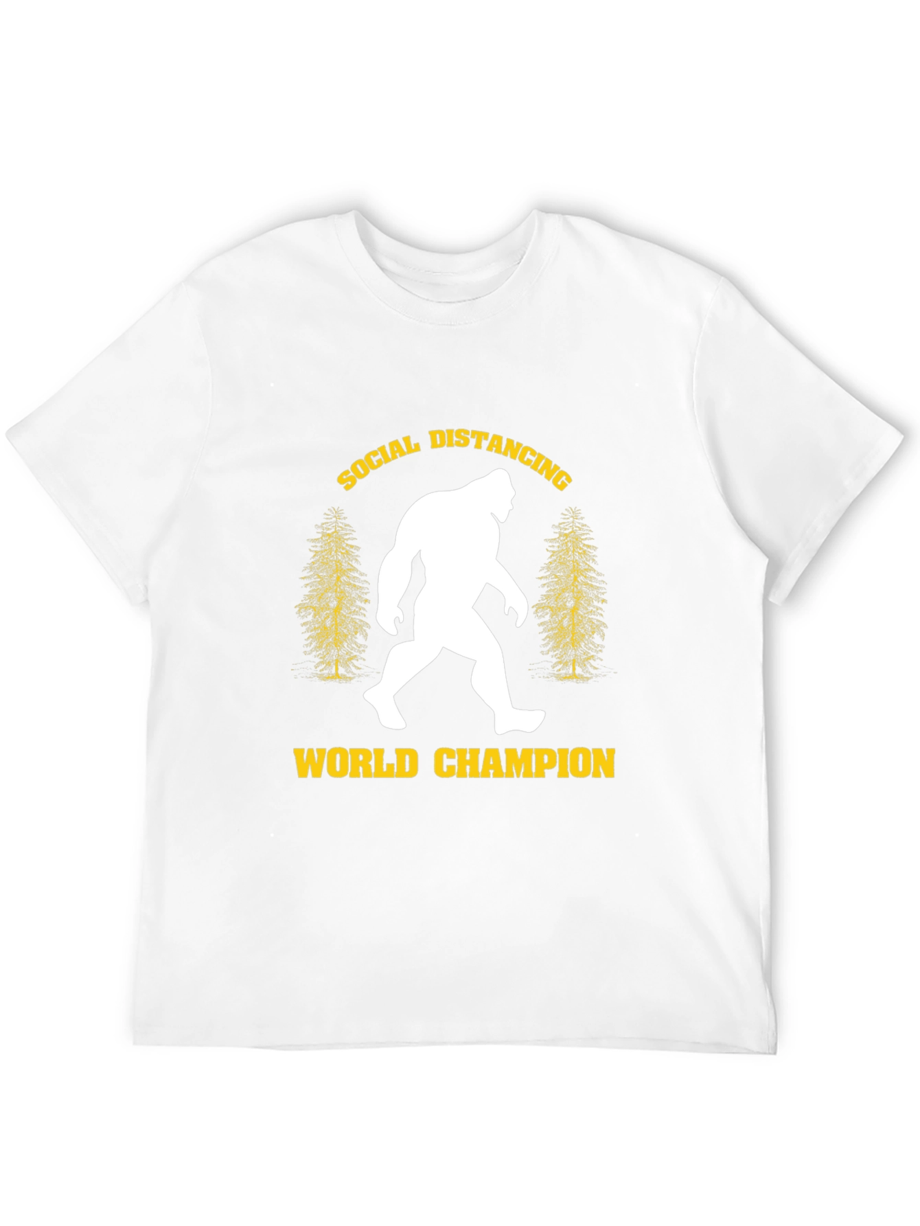 Social Distancing World Champion Bigfoot T-Shirt