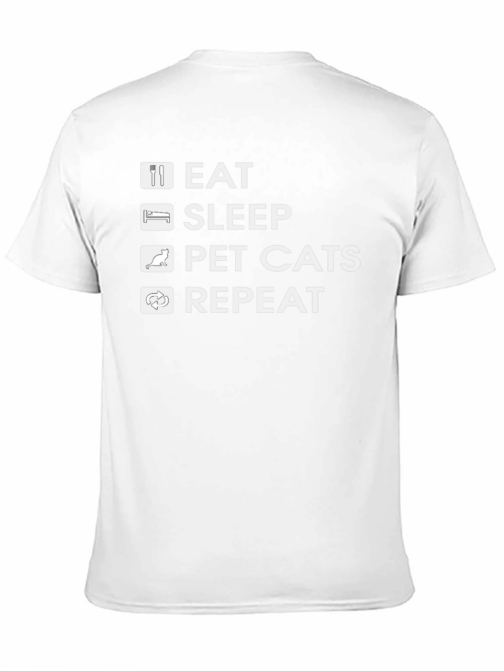 Eat Sleep Pet Cats Repeat T-Shirt