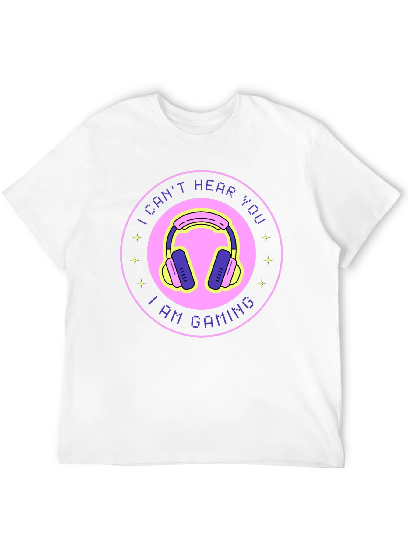 I Cant Hear You Im Gaming Black T-Shirt