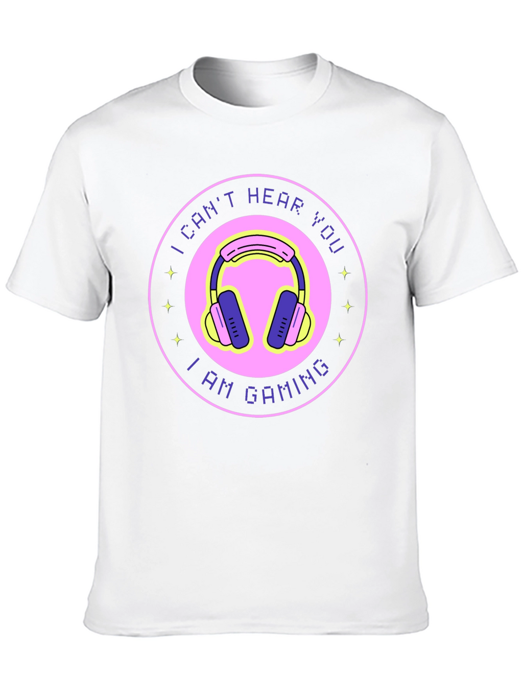 I Cant Hear You Im Gaming Black T-Shirt